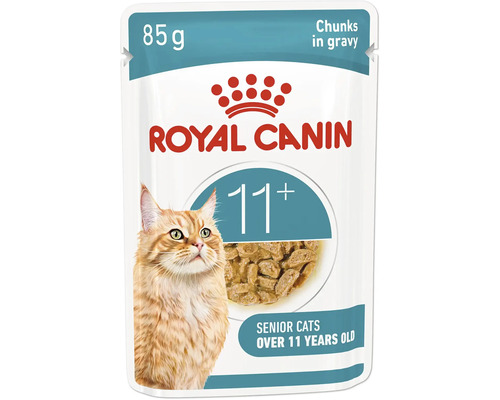 Hrană pentru pisici Royal Canin pentru pisici mai în vârstă de peste 11 ani, bucăți în sos, pachet de 85 de grame