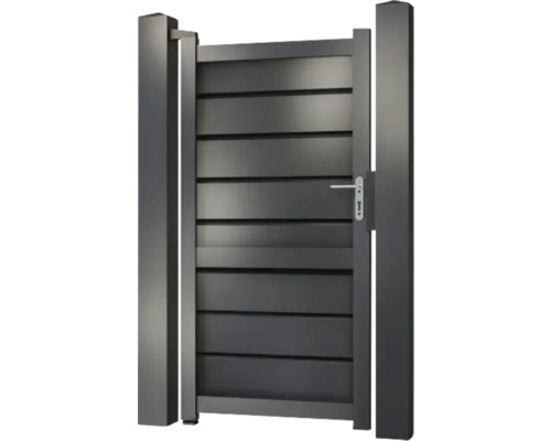 Poartă de grădină din aluminiu cu mâner