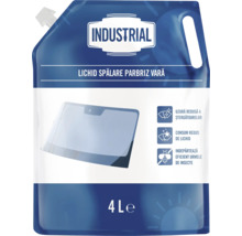 Lichid de spălare parbriz vară Industrial, 4 litri, în ambalaj flexibil cu mâner. Îndepărtează insectele și reduce uzura ștergătoarelor.