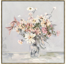 Pictură cu flori într-o vază