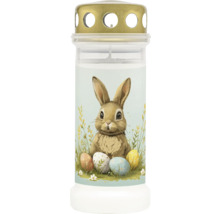 Lumânare de mormânt cu motiv de iepure și ouă de Paște