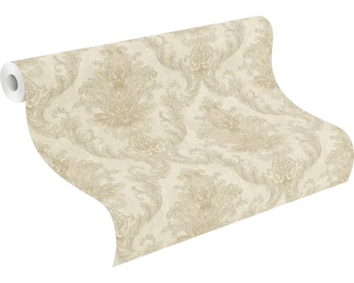 Tapet vlies cu model ornamental în stil damasc.