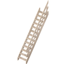 Scară din lemn cu balustradă pentru economisirea spațiului.