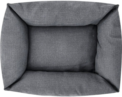 Pătuț gri pentru câini de sus