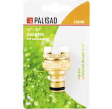 Adaptor de furtun Palisad din alamă cu filet interior de o jumătate până la drie sferturi de inch pentru conectori în ambalajul original.