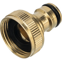 Conector de robinet din alamă cu filet interior și cuplaj rapid pentru furtunuri de grădină.