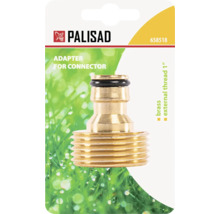 Conector pentru robinet Palisad din alamă cu filet exterior de 1 inch pentru furtunuri de grădină