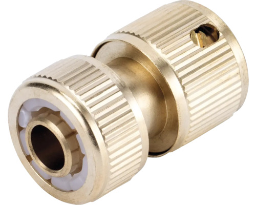 Conector de furtun din alamă pentru grădină.