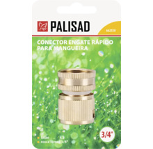 Logo Palisad, conector rapid pentru furtun din alamă cu filet interior de trei pătrimi de inch.