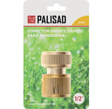 Conector rapid Palisad din alamă pentru furtunuri de grădină, 1/2 inch.