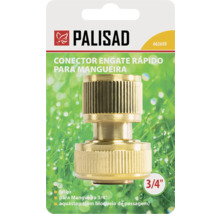 Palisad Logo, conector rapid pentru furtun din alamă, 3/4 inch, cu funcție aquastop.