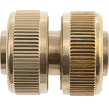 Conector furtun niplu dublu din alamă cu suprafață de prindere striată