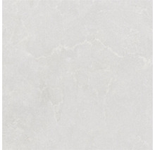 Placă ceramică pătrată din gresie porțelanată cu aspect de piatră, nervuri discrete și suprafață structurată.