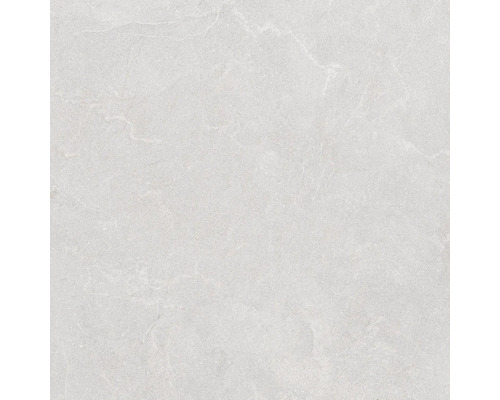 Placă de gresie porțelanată cu aspect de piatră și nervuri discrete.