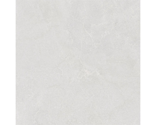 Placă ceramică de culoare gri deschis cu aspect de piatră și suprafață mată.