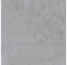 Placă ceramică din gresie porțelanată cu aspect de piatră, gri, cu nervuri fine și suprafață structurată.