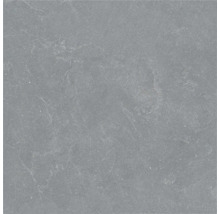 Placă de gresie porțelanată gri cu aspect de piatră, textură subtilă și vinișoare fine.