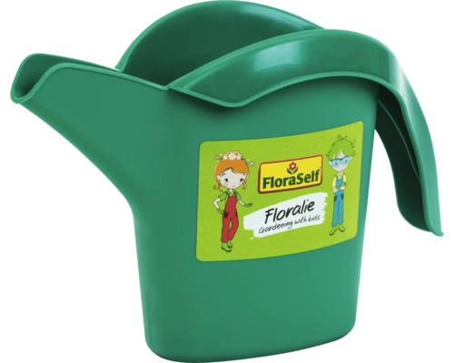 Stropitoare FloraSelf pentru copii din plastic verde cu autocolant Floralie.