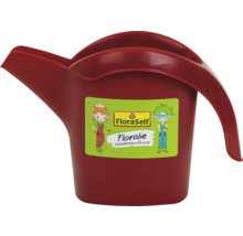 Stropitoare mică pentru copii din plastic roșu FloraSelf Floralie cu cioc și mâner.