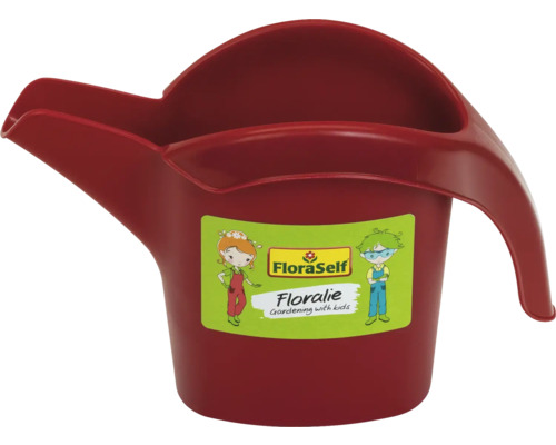 Stropitoare pentru copii FloraSelf Floralie din plastic roșu, cu cioc și mâner.