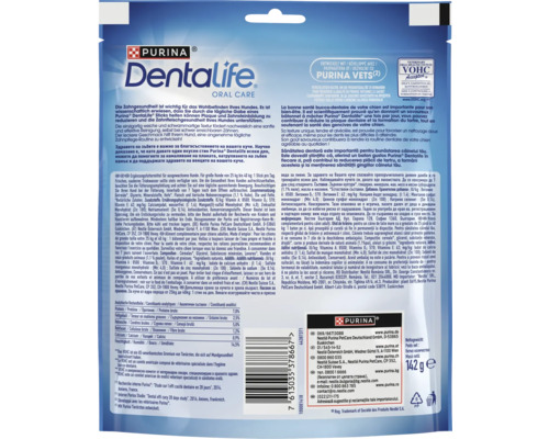 Ambalaj produs Purina Dentalife Oral Care pentru câini