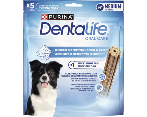 Purina Dentalife Oral Care recompense pentru câini de talie medie, pachet cu cinci bucăți