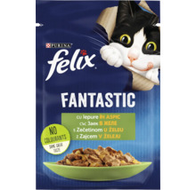 Felix Fantastic hrană pentru pisici cu iepure în aspic