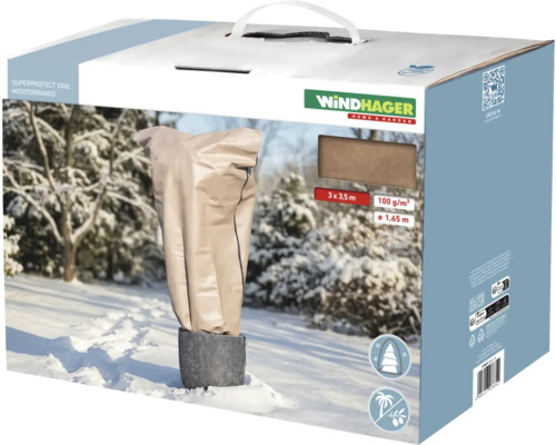 Husă protecție iarnă plante Windhager 3x3,5m 100 g/m² bej buc