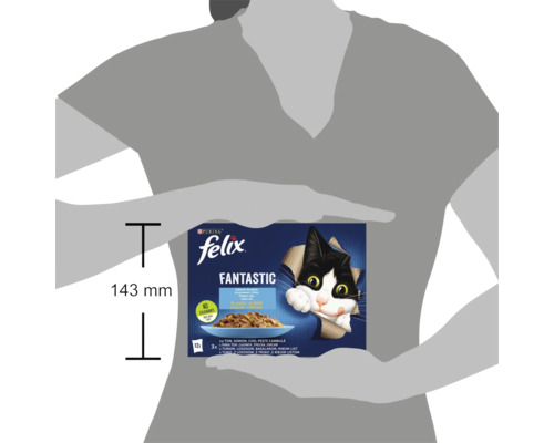 Hrană pentru pisici Felix Fantastic, pachet de 12 bucăți