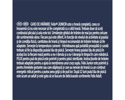 Ghid de hrănire: Felix Junior hrană completă pentru pisici