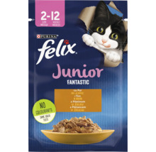 Felix Junior hrană pentru pisici cu pui în aspic pentru pisoi de la 2 la 12 luni