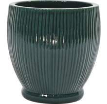 Vază de flori canelată din ceramică