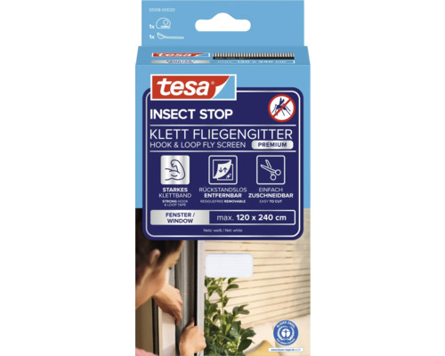 Pachet plasă de țânțari cu velcro Tesa Insect Stop