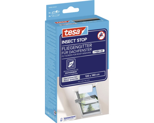 Tesa plasă de insecte pentru ferestre de mansardă, dimensiuni 120 x 140 cm
