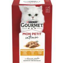 Hrană pentru pisici Purina Gourmet Mon Petit Intense, pachet de 6 bucăți a 50 de grame