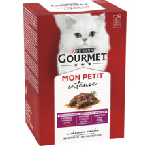 Purina Gourmet Mon Petit Intense hrană pentru pisici, 6 bucăți x 50 grame