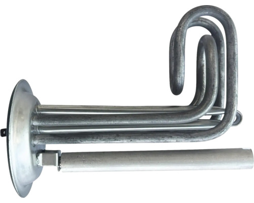 Element de încălzire pentru boiler cu flanșă și anod de protecție din metal.