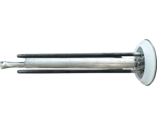 Element de încălzire pentru rezervor de apă caldă cu flanșă și rezistență metalică.