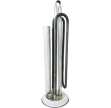 Rezistență electrică pentru boiler cu anod de protecție și flanșă din metal.