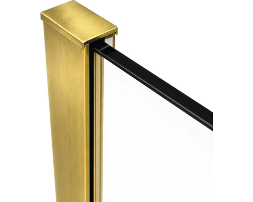 Imagine detaliată a unei balustrade cu efect metalic