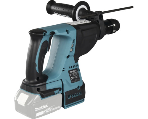Ciocan rotopercutor cu acumulator Makita 18 Volt DHR243 cu mâner lateral și opritor de adâncime.