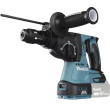 Ciocan rotopercutor Makita 18 Volt cu motor fără perii, mâner lateral și limitator de adâncime.