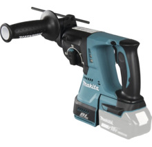 Ciocan rotopercutor cu acumulator Makita 18 Volt LXT cu motor fără perii, mâner suplimentar și limitator de profunzime.