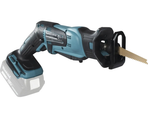 Fierăstrău sabie cu acumulator Makita DJR183 cu 18 Volt și pânză de ferăstrău.