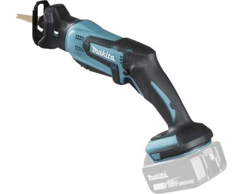 Fierăstrău sabie cu acumulator Makita 18 Volt pentru tăieri precise în lemn și metal.