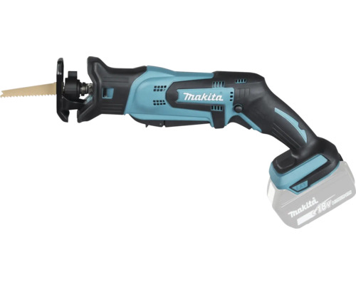 Fierăstrău sabie cu acumulator Makita 18 Volt cu acumulator și pânză de fierăstrău.