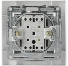 Mecanism pentru întrerupător cu montaj încastrat și ramă metalică, 10AX 250 Volți.