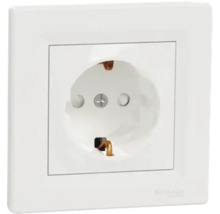Priză Schuko cu ramă pentru montaj sub tencuială Schneider Electric Logo.