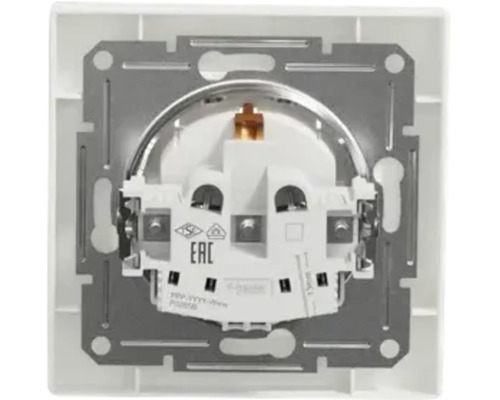 Mecanism priză Schneider Electric cu suport metalic pentru montaj încastrat.