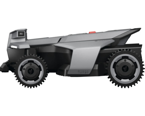 Robot de tuns iarba gri cu roți mari